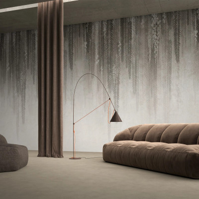 Tapet modern cu design abstract, cu o textură delicată și culori neutre, ideal pentru a crea o atmosferă relaxantă și sofisticată.