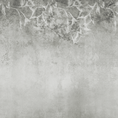 Wallpaper gri deschis cu detalii albe estompate, cu un design abstract minimalist