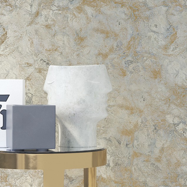 Tapet Chic Veneers CV1.01, Stannic Gold - YO2, cu textură ce imită aspectul natural al pietrei.