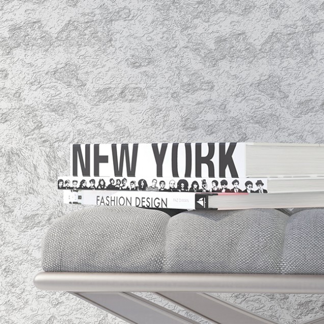 Imagine cu un tapet cu design modern, cu un aspect lucios, in nuante de gri si negru.