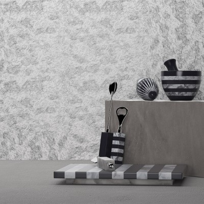 Imagine cu un tapet cu design modern, cu un aspect lucios, in nuante de gri si negru.