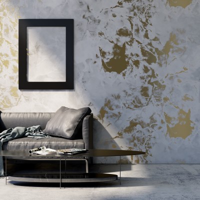 Wallpaper cu efect de beton Stannic Gold