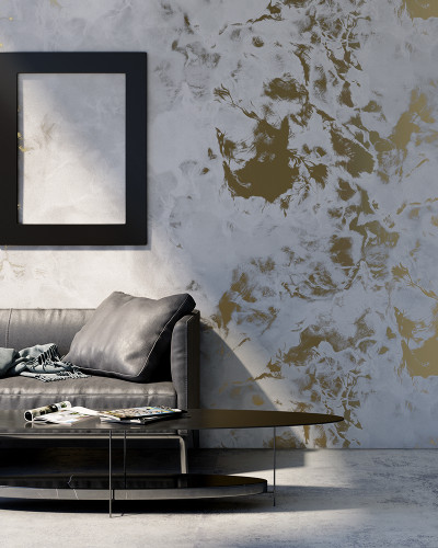 Wallpaper cu efect de beton Stannic Gold