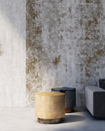 Tapet modern cu design minimalist și culori aurii. Perfect pentru a crea o atmosferă caldă și sofisticată.