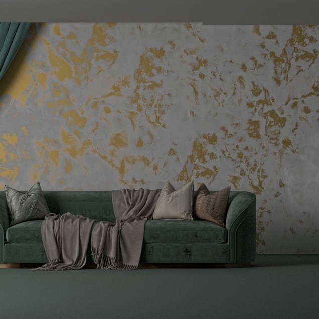 Wallpaper cu efect de beton Stannic Gold