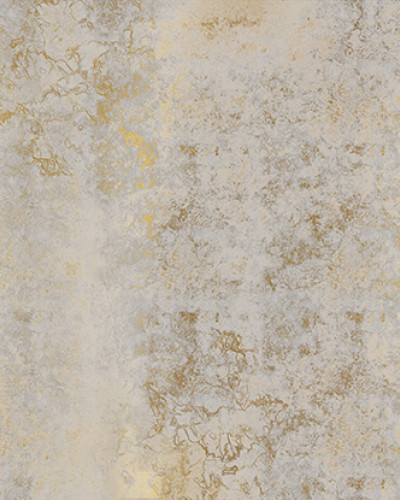 Wallpaper cu aspect de beton auriu, cu o canapea si o lampa in fundal