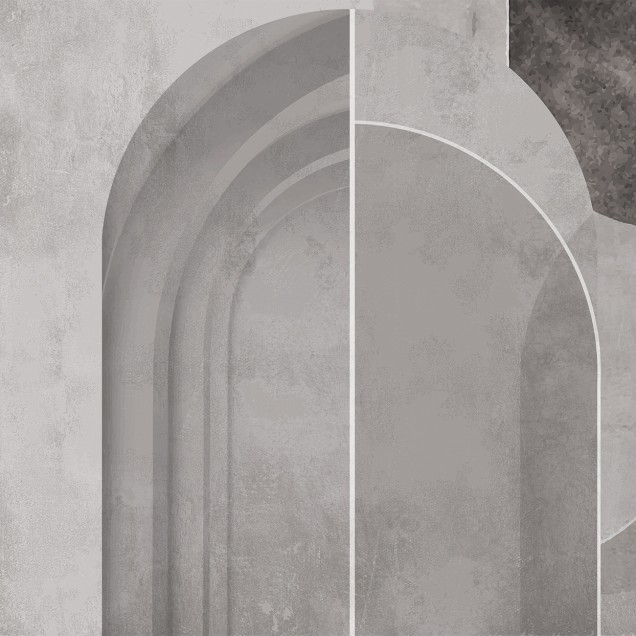Wallpaper cu design minimalist si elegant, cu linii curate si forme geometrice, in tonuri neutre.
