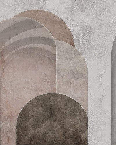 Wallpaper modern cu arhitectură și linii curbe