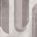 Fototapet YoYo Design YO2-DE1.04.1. Conține culorile: Gri, Gri Platină, Gri, Gri Quartz, Alb, Alb Semnal, Maro, Maro-Gri