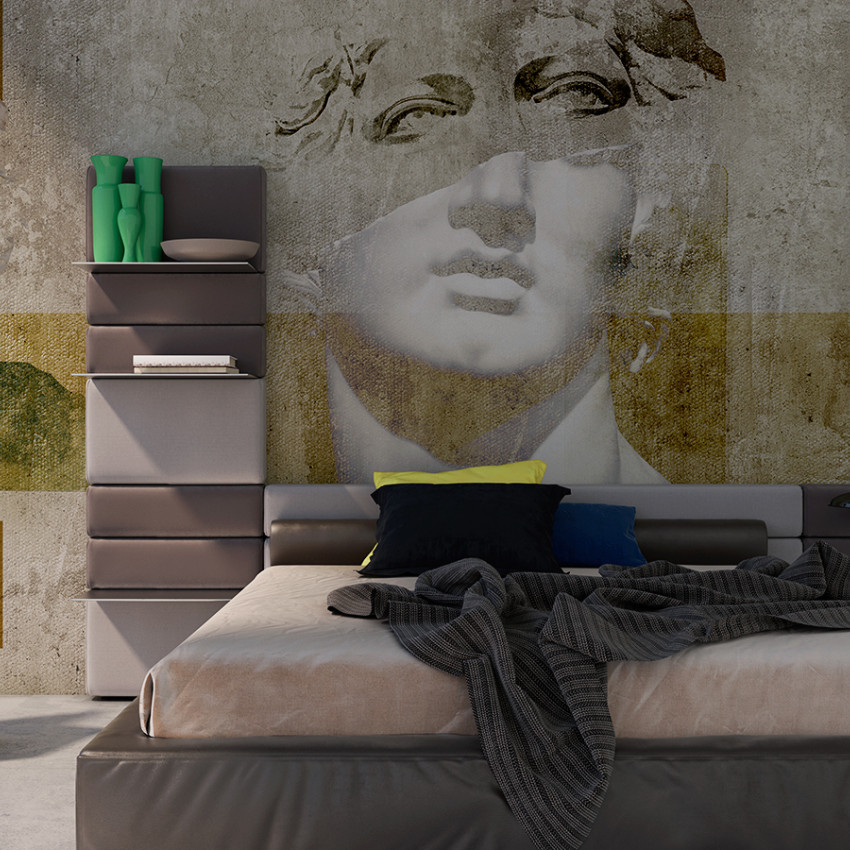 Tapet modern cu design geometric și elemente de artă clasică. Torso Figures TF1.03.1 - YO2 design