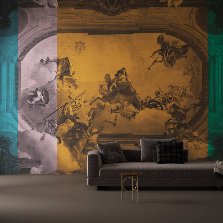 Wallpaper cu imagine de tavan cu decoratiuni si ingeri - Touch the sky TT1.01.3 - YO2 design