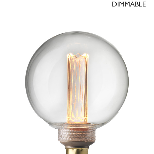 Bec Laser LED filament  dimabil L213, E14, 8cm, lumină caldă