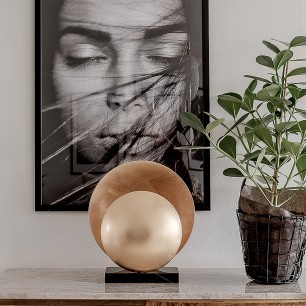 Lămpi de birou Globen GLO-220850. Culoare: Negru, Alamă; Material: Metal, Marmură