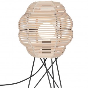Lămpi de birou Globen GLO-125520. Culoare: crem, negru; Material: ratan