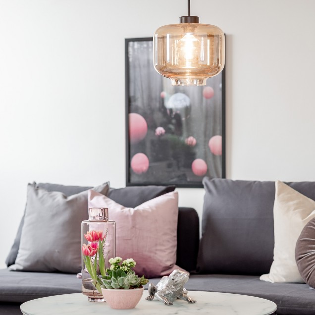 Lămpi suspendate Globen GLO-6735. Culoare: Alb, Transparent, Multicolor; Material: Sticlă