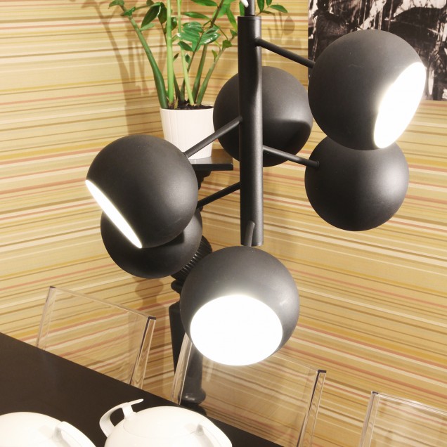 Lămpi suspendate Globen GLO-4736. Culoare: Alb, Negru; Material: Metal