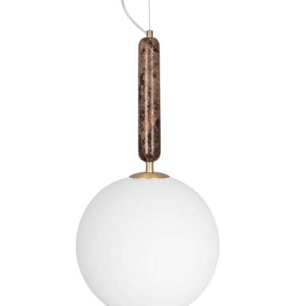 Lampă suspendată Torrano din marmură albă/verde/maro, 15/30cm diametru Globen