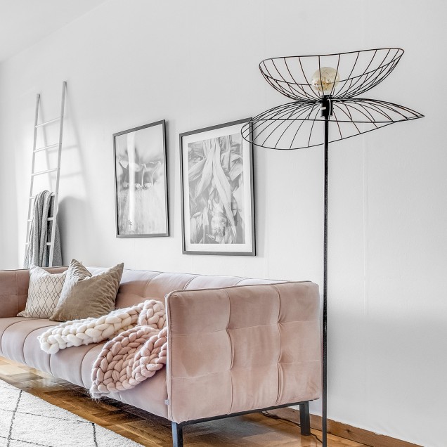 Lampadare Globen GLO-208011. Culoare: negru; Material: metal