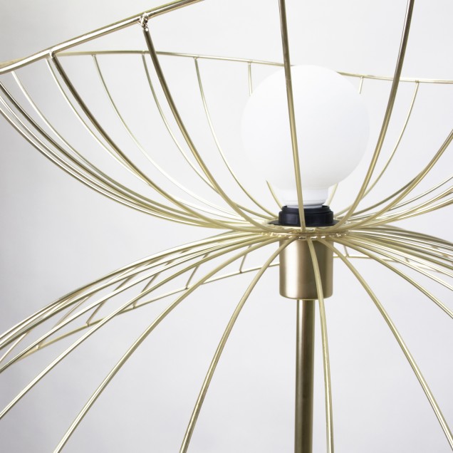 Lampadare Globen GLO-2080. Culoare: Negru, Alamă; Material: Metal