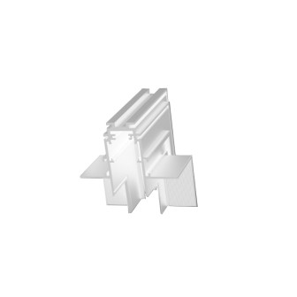 Conector vertical-orizontal încastrat, alb, Lyset