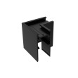 Conector de colt aparent, negru, Lyset