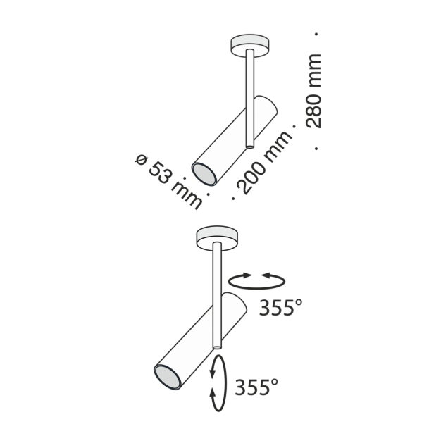 Iluminat Lyset LY11-GU10W. Conține culorile: