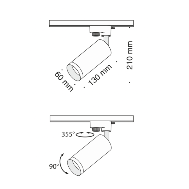 Iluminat Lyset LY13-TRGU10B. Conține culorile: