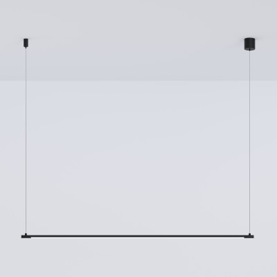 Imagine cu o suspensie zen, negru, cu un design minimalist și elegant.