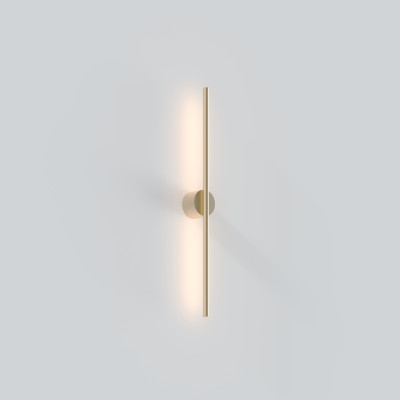 Aplică de perete auriu cu design minimalist