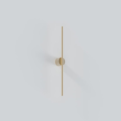 Aplică de perete auriu cu design minimalist
