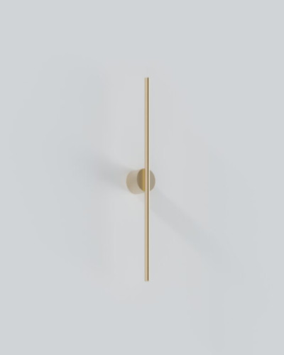 Aplică de perete auriu cu design minimalist