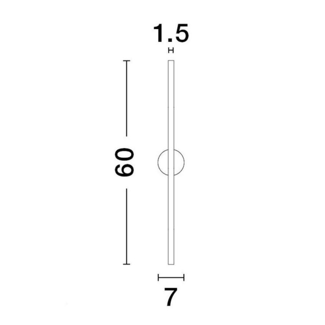 Aplică de perete auriu cu design minimalist