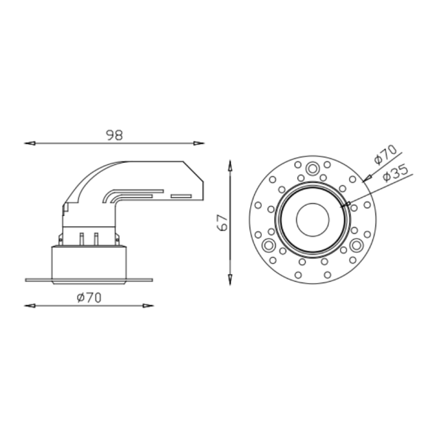 Iluminat Lyset LY56-9TRMW. Conține culorile: