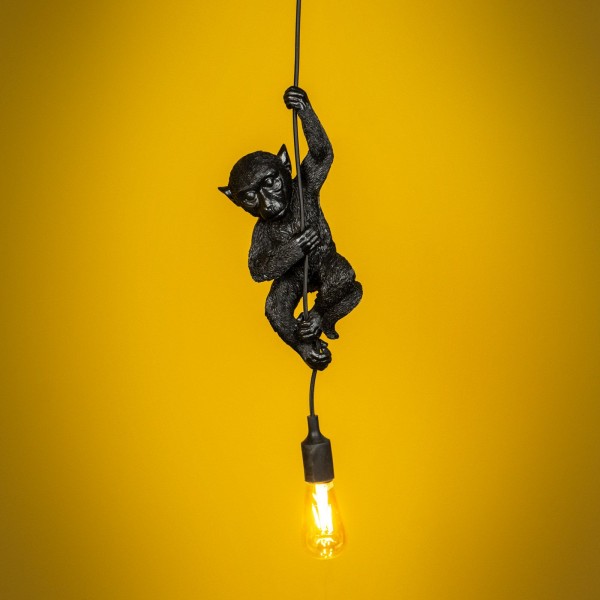 Lampă suspendată, Maimuță neagră, Chip, 38.5 x 13 x 14.5 cm