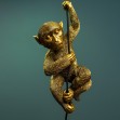 Lampă suspendată, Maimuță aurie, Chip, 38.5 x 13 x 14.5 cm