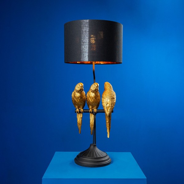 Lampă de masă, Papagali aurii, Timmy, Tommy, Tammy, 33 x 33 x 79 cm