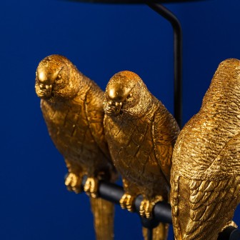 Lampă de masă, Papagali aurii, Timmy, Tommy, Tammy, 33 x 33 x 79 cm