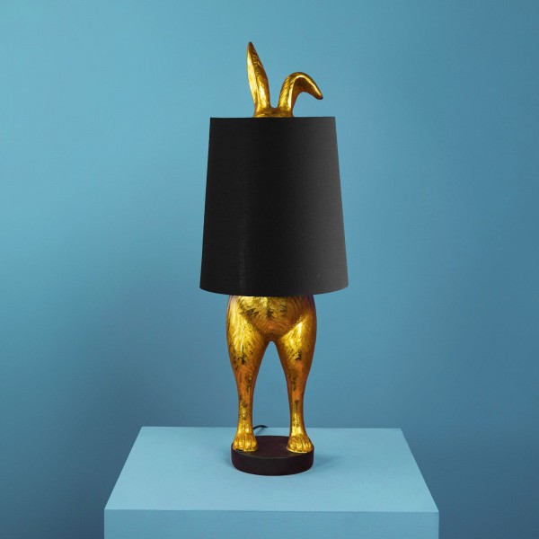 Lampă de masă, Iepuraș, Hiding Bunny, Negru, 24 x 24 x 74 cm
