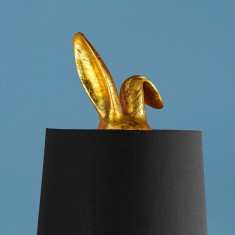 Lampă de masă, Iepuraș, Hiding Bunny, Negru, 24 x 24 x 74 cm