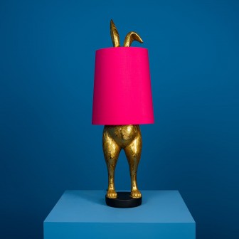 Lămpi de birou WernerVoss WRV-50439. Culoare: Auriu cu abajur magenta; Material: Polirășină