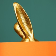 Lampă de masă, Iepuraș, Hiding Bunny, Portocaliu, 24 x 24 x 74 cm