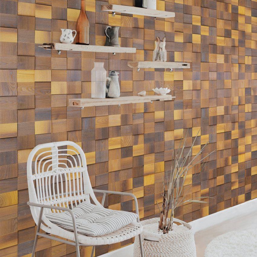 Panouri decorative din lemn Cubetti CUB20-14, material: