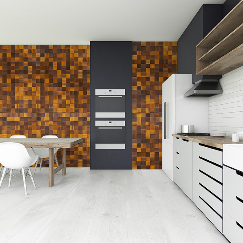 Panouri decorative din lemn Cubetti CUB20-15, material: