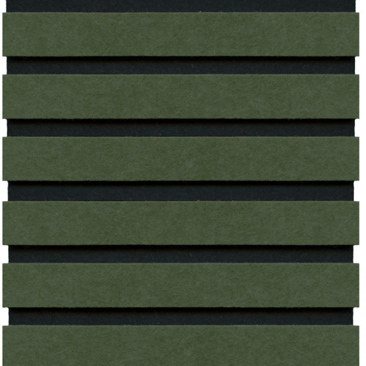 Panou riflat fonoabsorbant din fetru, Green, 240x60 cm, Panouri decorative riflate (riflaje) 