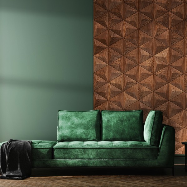 Panouri decorative 3D din lemn de stejar Pyramid