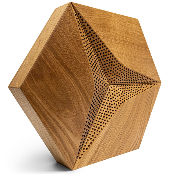 Panouri decorative fonoabsorbante din lemn de stejar Hexago CMD