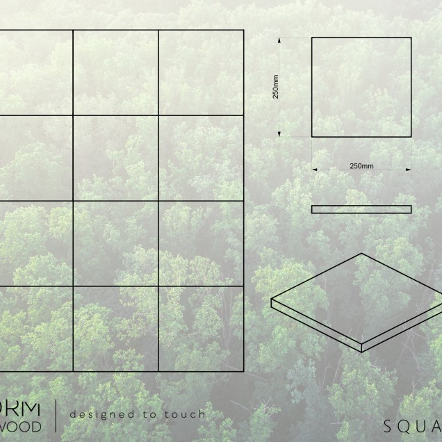 Panouri decorative din lemn FORM AT WOOD FRM-F03, material: