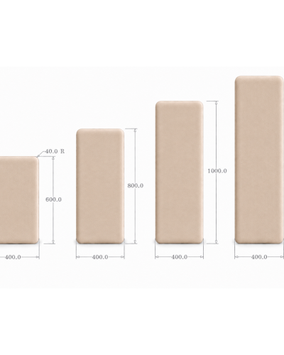 Panou tapițat Cvadrat, crem, Simply Wall Panels