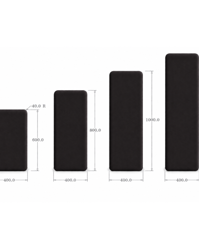 Panou tapițat Cvadrat, negru, Simply Wall Panels