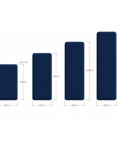 Panou tapițat Cvadrat, bleumarin, Simply Wall Panels